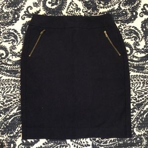 Navy Loft Pencil Skirt